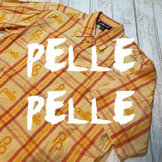 ペレペレ(PELLE PELLE)の希少【Pelle Pelle】ペレペレ XLサイズ 総柄半袖シャツ ビッグサイズ(シャツ)