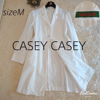 CASEY CASEY - フランス製★CASEY CASEY　リネンコットン　ショップコート　ロング　M