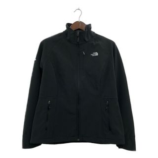 ザノースフェイス(THE NORTH FACE)のTHE NORTH FACE ノースフェイス ソフトシェル ジャケット アウター アウトドア WINDWALL ブラック (レディース XL) 中古 古着 Q0161(その他)