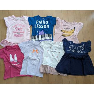 110cm 女児　半袖セット(Tシャツ/カットソー)