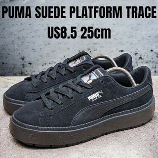 プーマ(PUMA)のPUMA プーマ スエード プラットフォーム 25cm ブラック 厚底スニーカー(スニーカー)