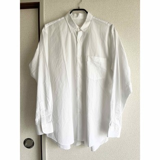 コモリ(COMOLI)の23AW 新型コモリシャツ white サイズ3(シャツ)