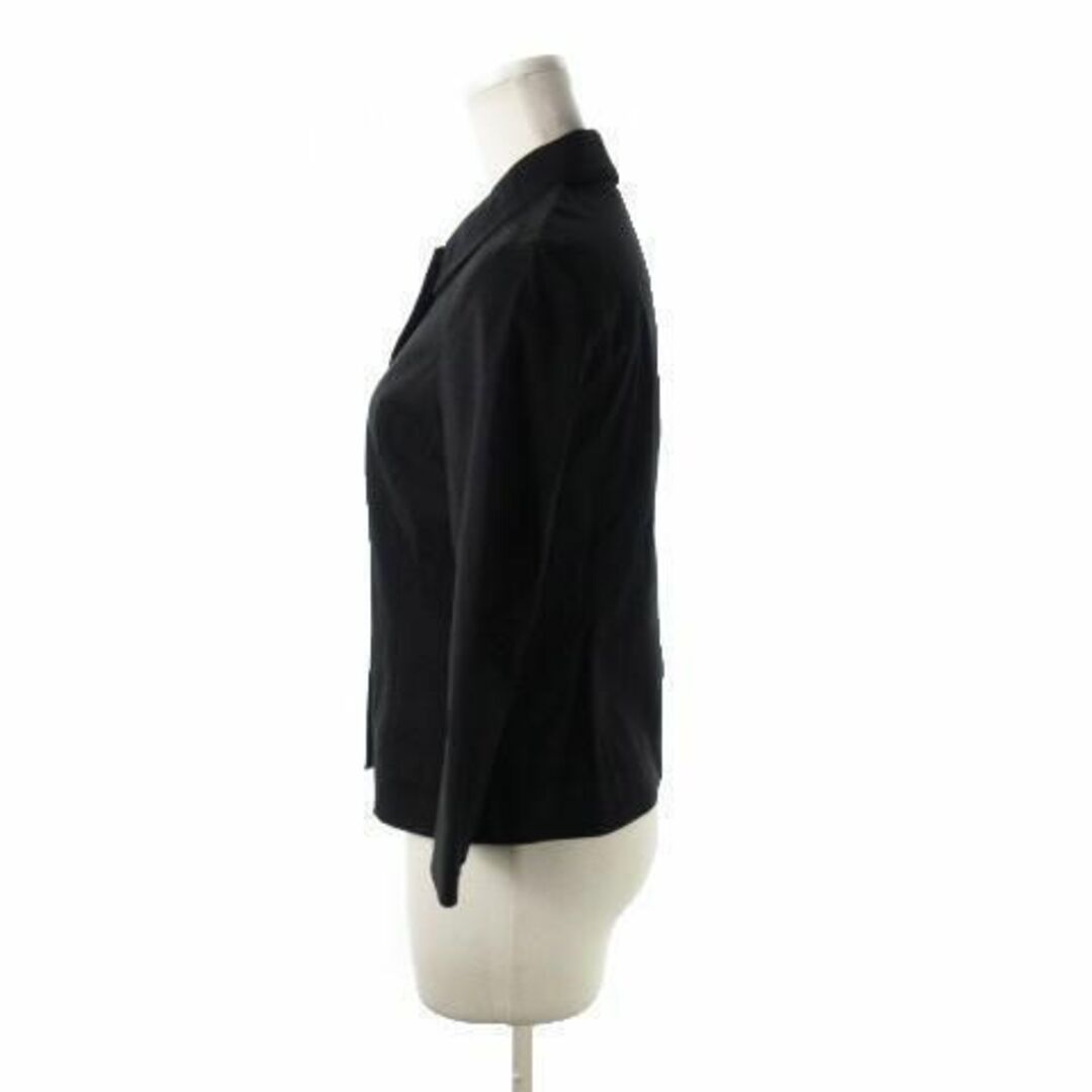 ef-de(エフデ)のエフデ ジャケット ステンカラー 七分袖 7 黒 210830YH10A レディースのジャケット/アウター(その他)の商品写真