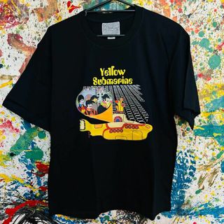 ビートルズ リプリント Tシャツ 半袖 メンズ 新品 個性的 黒(Tシャツ/カットソー(半袖/袖なし))