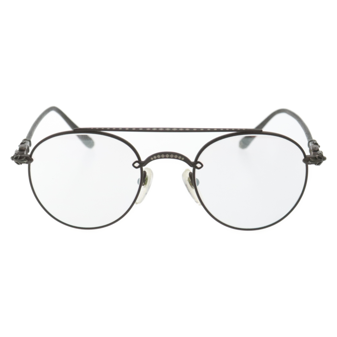 Chrome Hearts(クロムハーツ)のCHROME HEARTS クロムハーツ BUBBA レトロラウンドフレーム サングラス 眼鏡 ブラック ※度入り メンズのファッション小物(サングラス/メガネ)の商品写真