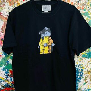 LEGO リプリント レトロ Tシャツ 半袖 メンズ 新品 個性的 黒(Tシャツ/カットソー(半袖/袖なし))