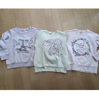 110cm 女児　トレーナー4枚セット(Tシャツ/カットソー)