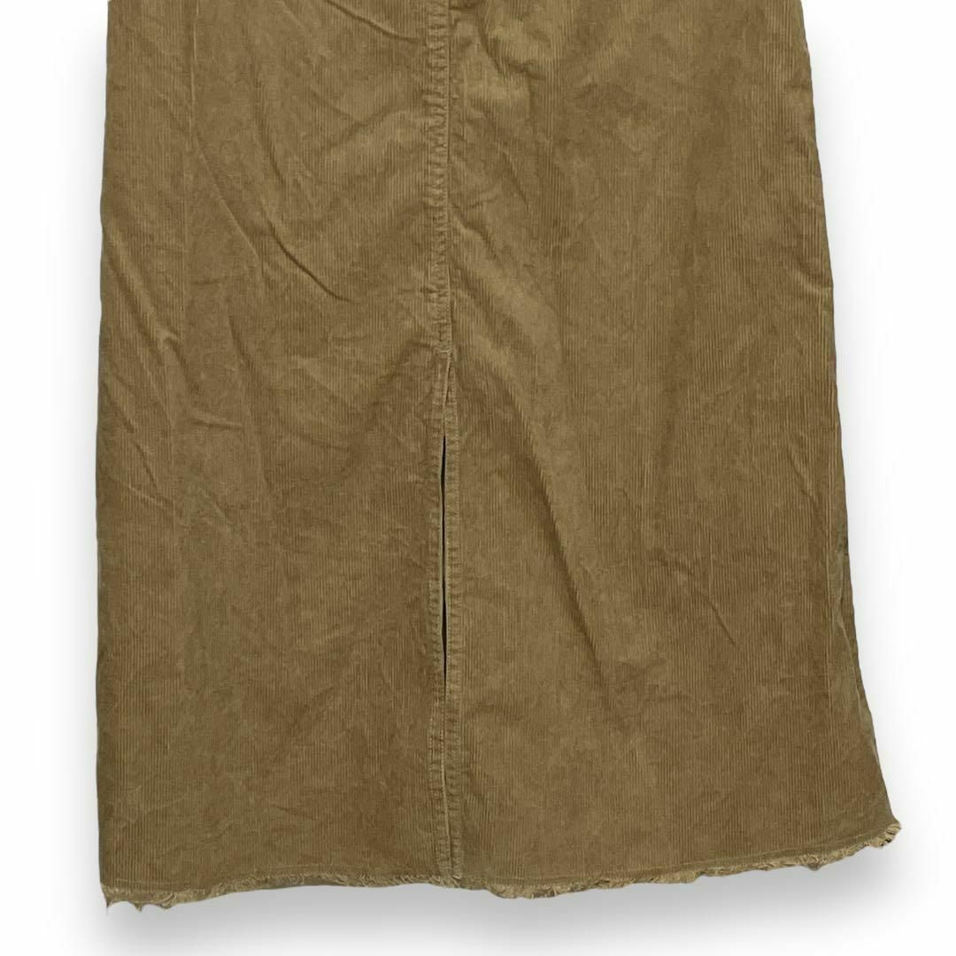 BABYLONE(バビロン)のBABYLONE ロングタイトスカート コーディロイ 茶 ブラウン S レディースのスカート(ロングスカート)の商品写真