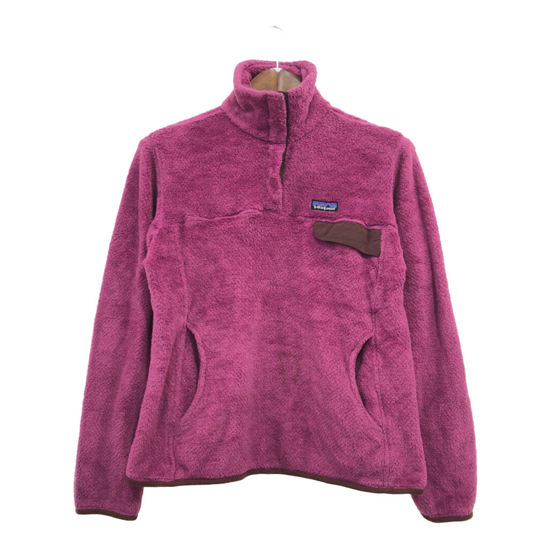 patagonia(パタゴニア)のpatagonia パタゴニア リツール スナップT フリースジャケット ピンク (レディース L) 中古 古着 Q0267 レディースのジャケット/アウター(その他)の商品写真