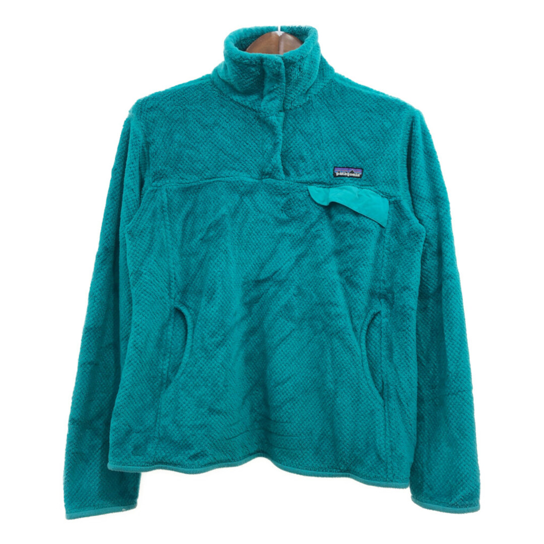 patagonia(パタゴニア)のpatagonia パタゴニア リツール スナップT フリース ジャケット アウター アウトドア グリーン (レディース L) 中古 古着 Q0268 レディースのジャケット/アウター(その他)の商品写真