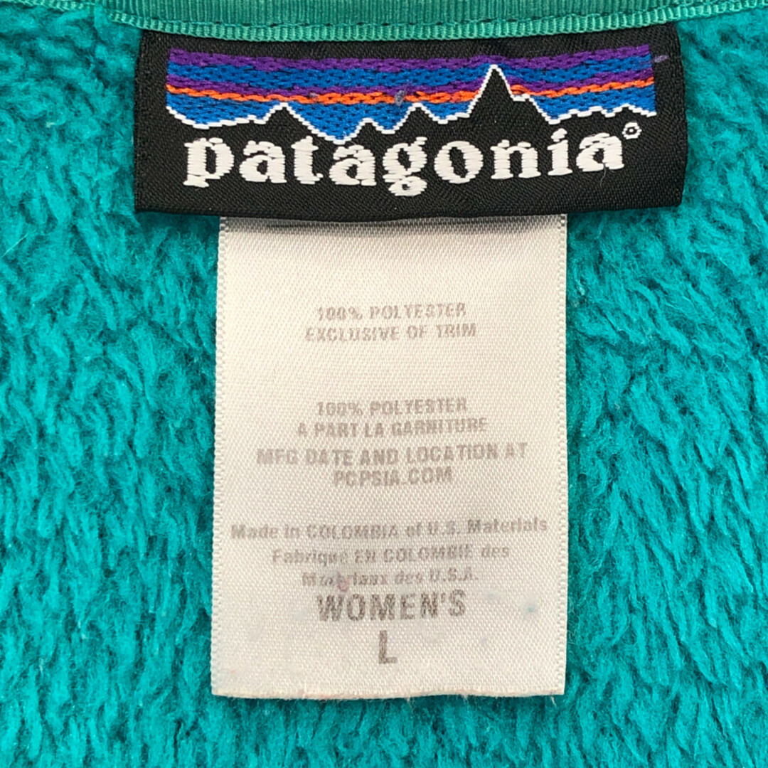 patagonia(パタゴニア)のpatagonia パタゴニア リツール スナップT フリース ジャケット アウター アウトドア グリーン (レディース L) 中古 古着 Q0268 レディースのジャケット/アウター(その他)の商品写真