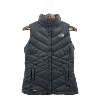 ザノースフェイス(THE NORTH FACE)のTHE NORTH FACE ノースフェイス ダウンベスト アウトドア 550フィルパワー グレー (レディース S/P) 中古 古着 Q0265(ダウンベスト)