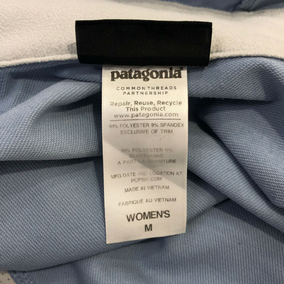 patagonia(パタゴニア)のpatagonia パタゴニア シンプルガイドフーディー アウトドア キャンプ ブルー (レディース M) 中古 古着 Q0299 レディースのトップス(パーカー)の商品写真