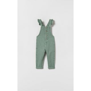 ザラキッズ(ZARA KIDS)のZara フリルストラップオーバーオール　98cm(サロペット/オーバーオール)