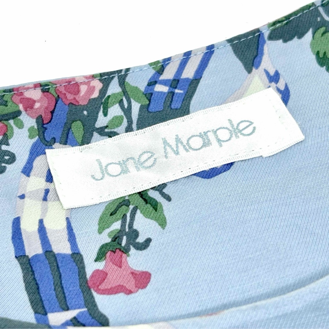 JaneMarple(ジェーンマープル)のジェーンマープル　ローズブーケ　ロングワンピース　Mサイズ レディースのワンピース(ロングワンピース/マキシワンピース)の商品写真