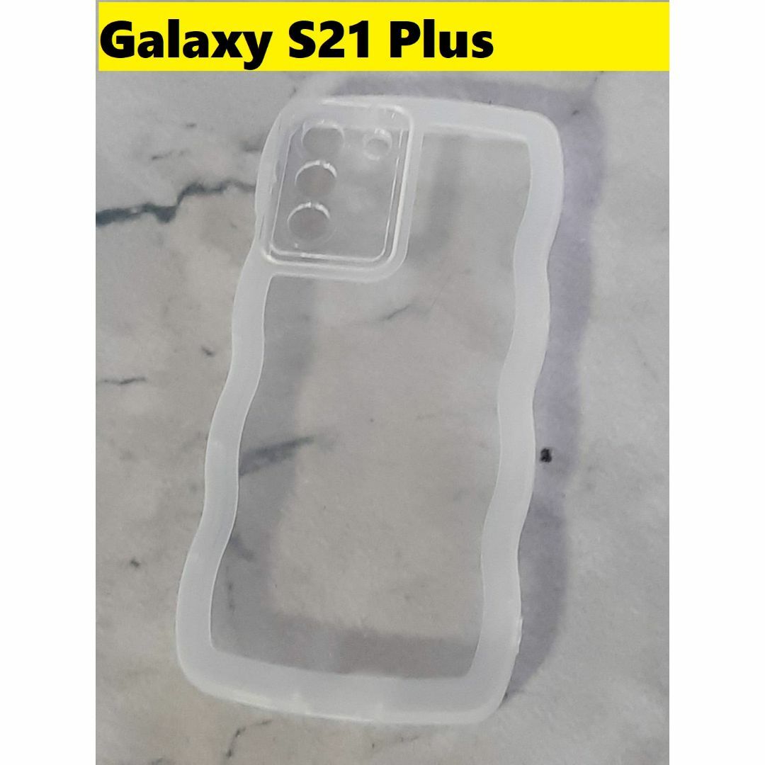 Galaxy(ギャラクシー)のGalaxy S21 Plus＋★ウェーブ なみなみ　可愛いケース Galaxy スマホ/家電/カメラのスマホアクセサリー(Androidケース)の商品写真