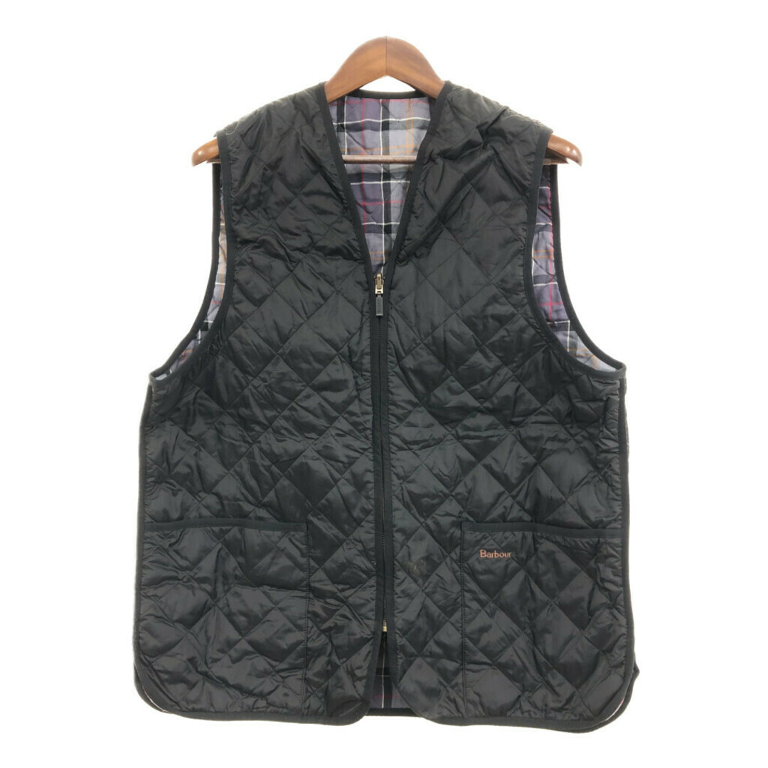 Barbour(バーブァー)のBarbour バブアー QUILTED WAISTCOAT キルティングベスト アウター カジュアル ブラック (メンズ 44) 中古 古着 Q0326 メンズのトップス(ベスト)の商品写真