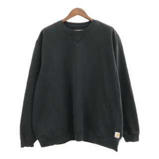 carhartt - Carhartt カーハート ワンポイント スウェット トレーナー 大きいサイズ ブラック (メンズ 2XL) 中古 古着 Q0332