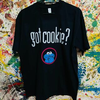 got cookie? リプリント Tシャツ 半袖 メンズ 新品 個性的 黒(Tシャツ/カットソー(半袖/袖なし))