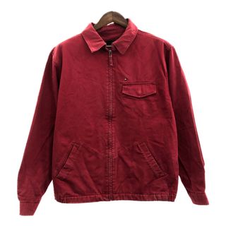 トミーヒルフィガー(TOMMY HILFIGER)のTOMMY HILFIGER トミーヒルフィガー スイングトップ ジャケット レッド (メンズ XL XG/XG) 中古 古着 Q0345(その他)