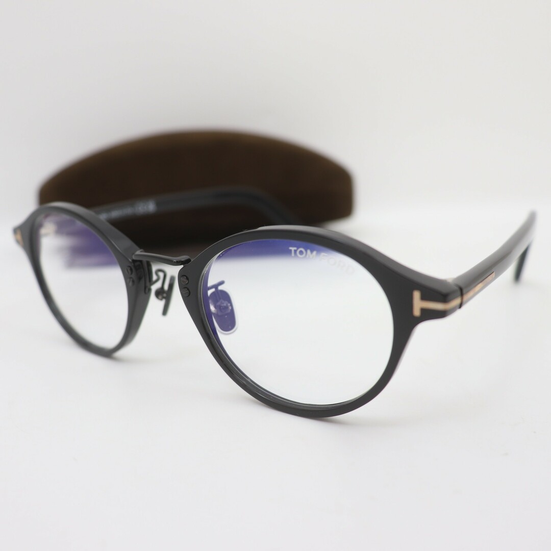 TOM FORD(トムフォード)のIT6MRJ2X0GL8 美品 トムフォード メガネ TF5920-D-B ブルーカット レンズ 49□22 145 アジアンモデル ブラック メンズ メンズのファッション小物(サングラス/メガネ)の商品写真