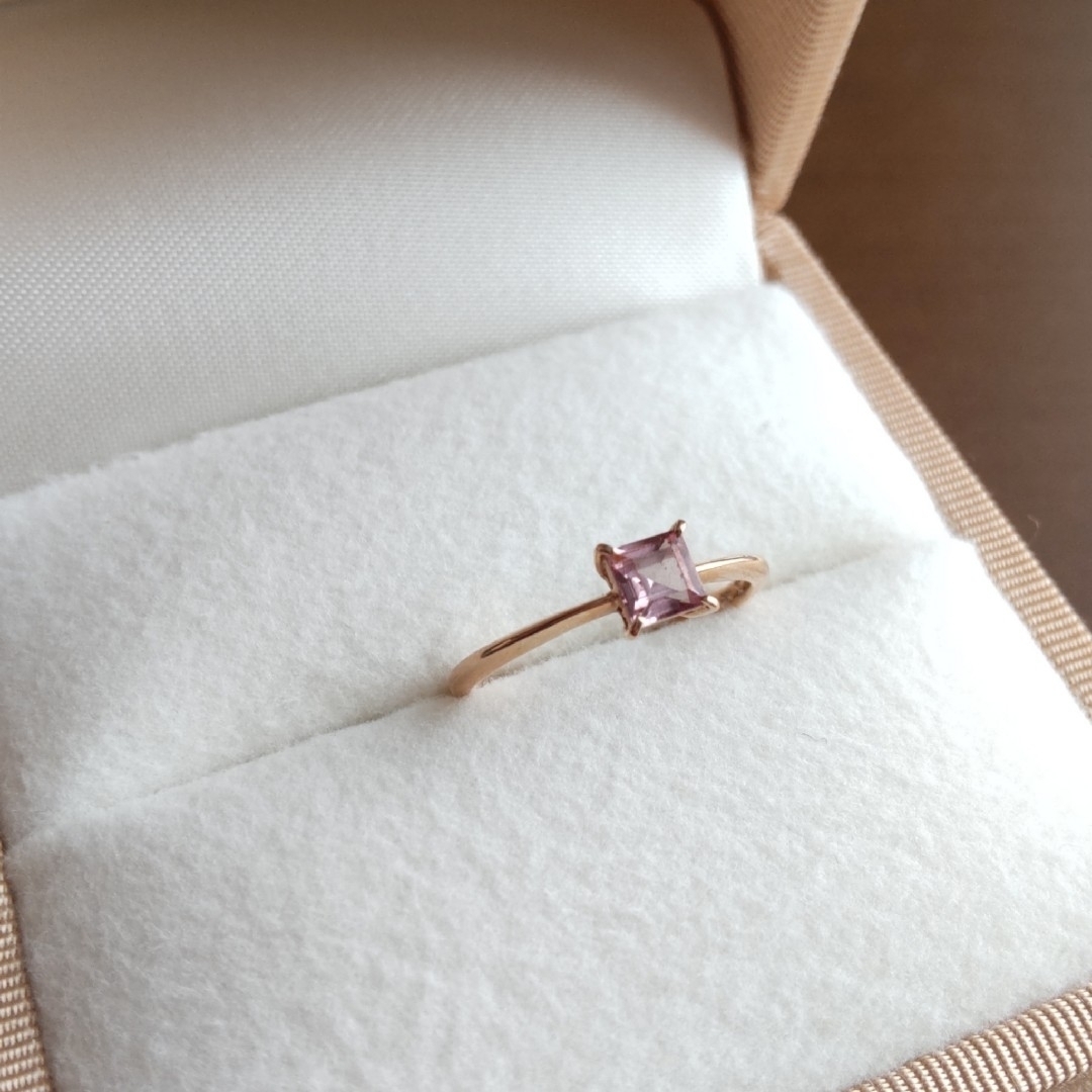 bizoux ビズー 桜色シャンパンガーネット 指輪 リング bizoux ビズー 桜色シャンパンガーネット 指輪 リング