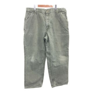 カーハート(carhartt)の2000年代～ Carhartt カーハート ダック ペインター パンツ 大きいサイズ ワーク グリーン (メンズ 40×30) 中古 古着 Q0420(その他)