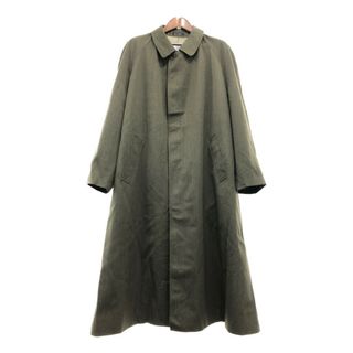 カナダ製 Aquascutum アクアスキュータム ウール バルマカーン コート ステンカラー フォーマル グレー (メンズ 44) 中古 古着 Q0437(トレンチコート)