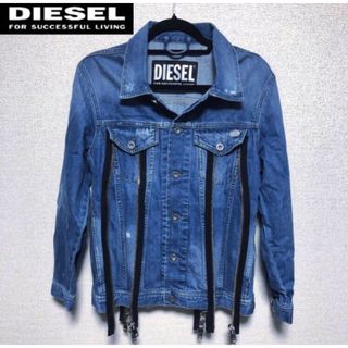 DIESEL - sizeXS◆匿名配送♢DIESEL◆デニムジャケット 前後ジップデザイン