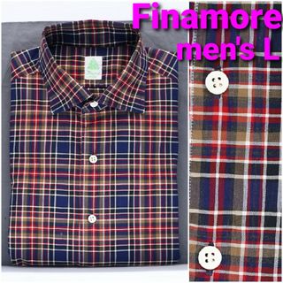 フィナモレ(FINAMORE)のFinamore シャツ メンズL ワイドカラー(シャツ)