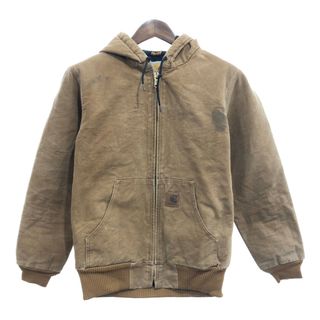 カーハート(carhartt)のCarhartt カーハート アクティブパーカー ジャケット ダック地 ワーク ブラウン (メンズ S) 中古 古着 Q0512(その他)