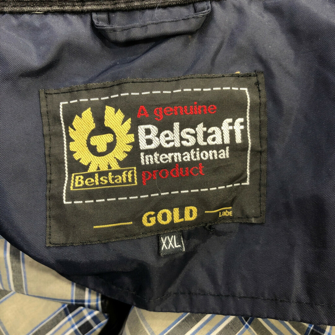 BELSTAFF(ベルスタッフ)のBelstaff ベルスタッフ Gold Label ナイロンジャケット 大きいサイズ バイクウェア ネイビー (メンズ XXL) 中古 古着 Q0518 メンズのジャケット/アウター(ナイロンジャケット)の商品写真