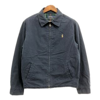 ポロラルフローレン(POLO RALPH LAUREN)のPolo by Ralph Lauren ポロ ラルフローレン 中綿 スイングトップ ジャケット ワンポイントロゴ ネイビー (メンズ M) 中古 古着 Q0519(その他)