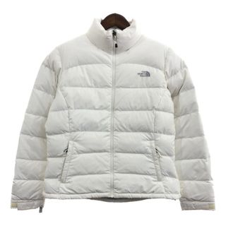 ザノースフェイス(THE NORTH FACE)のTHE NORTH FACE ノースフェイス ダウンジャケット アウトドア 防寒 700フィルパワー ホワイト (レディース L/G) 中古 古着 Q0534(ダウンジャケット)