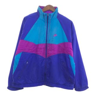 ナイキ(NIKE)の【B品】 90年代 NIKE ナイキ トラックジャケット スポーツ パープル (メンズ XL) 中古 古着 Q0526(その他)