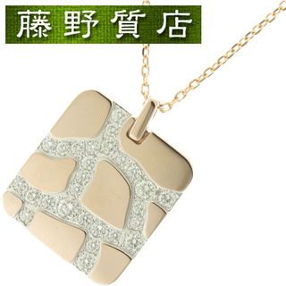 タサキ(TASAKI)の （新品仕上げ済）タサキ TASAKI 田崎 プレート ダイヤ ネックレス K18 PG ピンクゴールド × ダイヤ 0.24ct ペンダント 8828(ネックレス)