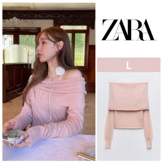 ザラ(ZARA)の完売品！！【新品未使用】ZARA ザラ オフショルダー ニット トップス(ニット/セーター)