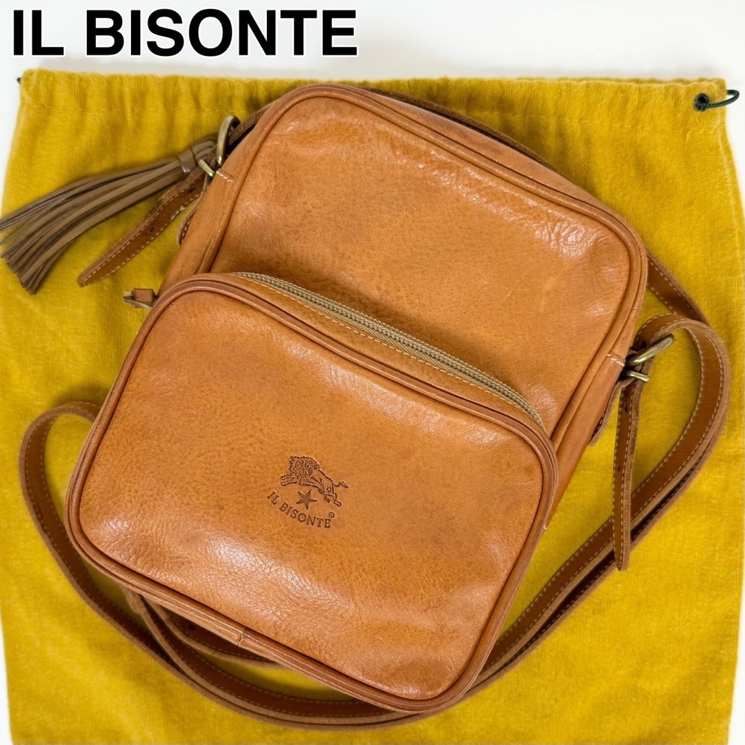 IL BISONTE(イルビゾンテ)の24C04 IL BISONTE イルビゾンテ ショルダーバッグ レザー レディースのバッグ(ショルダーバッグ)の商品写真