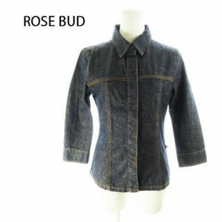 ローズバッド(ROSE BUD)のローズバッド デニムジャケット ブルーブラック 210826MN4A(Gジャン/デニムジャケット)