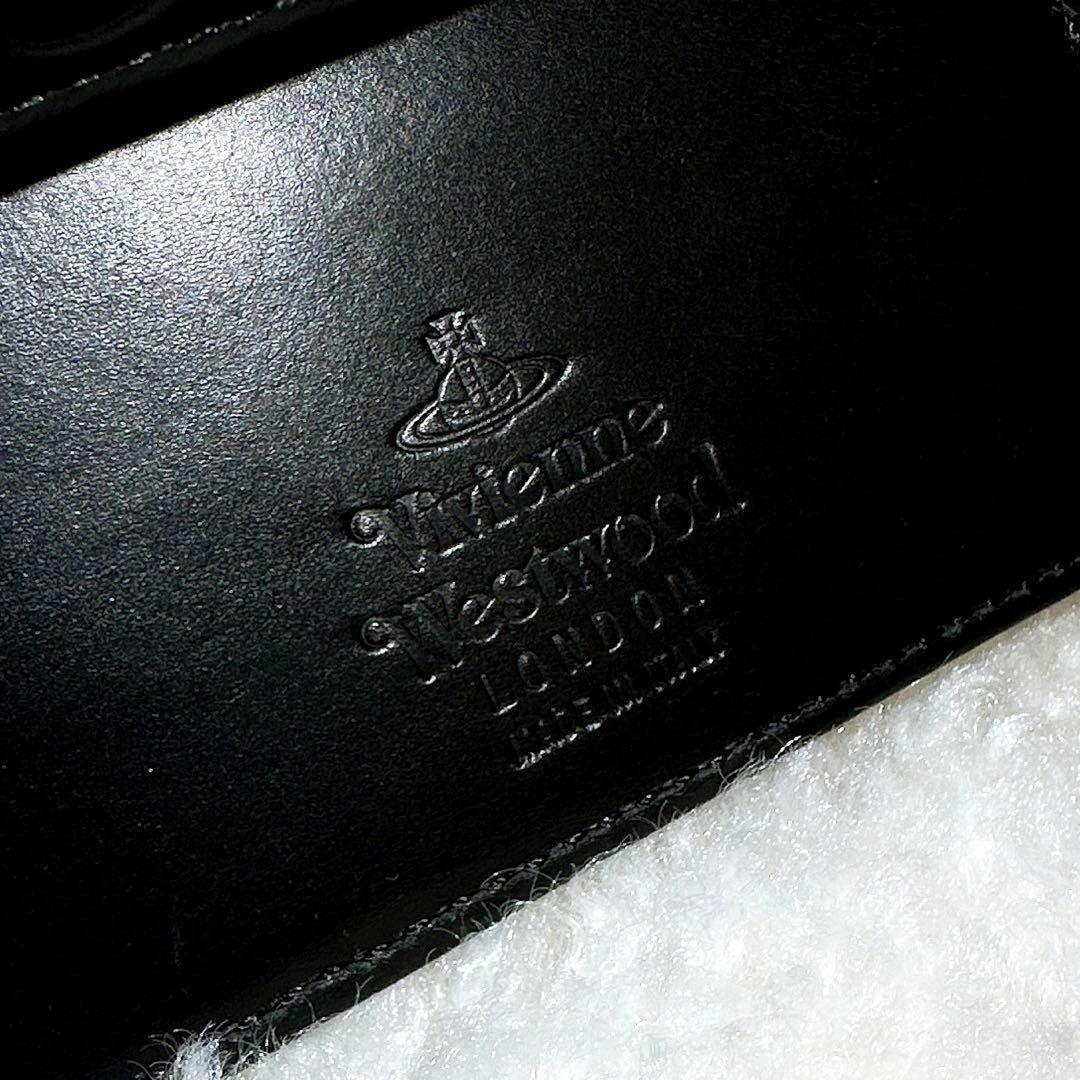 Vivienne Westwood(ヴィヴィアンウエストウッド)の【ヴィヴィアンウエストウッド】本革 オーブ型押し エンボス 6連 キーケース 黒 メンズのファッション小物(キーケース)の商品写真