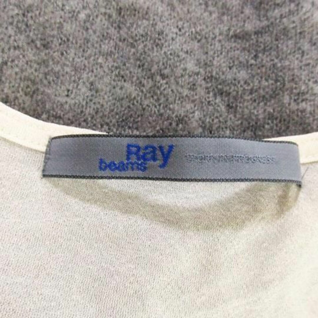 Ray BEAMS(レイビームス)のレイビームス ニット カットソー 七分袖 リボン 211124AH13A レディースのトップス(ニット/セーター)の商品写真