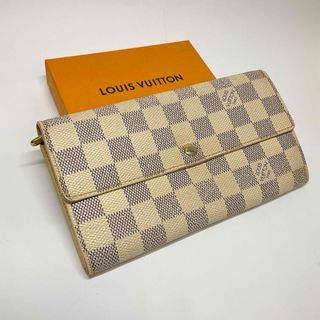 ルイヴィトン(LOUIS VUITTON)の正規品　ルイヴィトン　ダミエ　アズール　サラ　長財布　ファスナー　フラップ(財布)