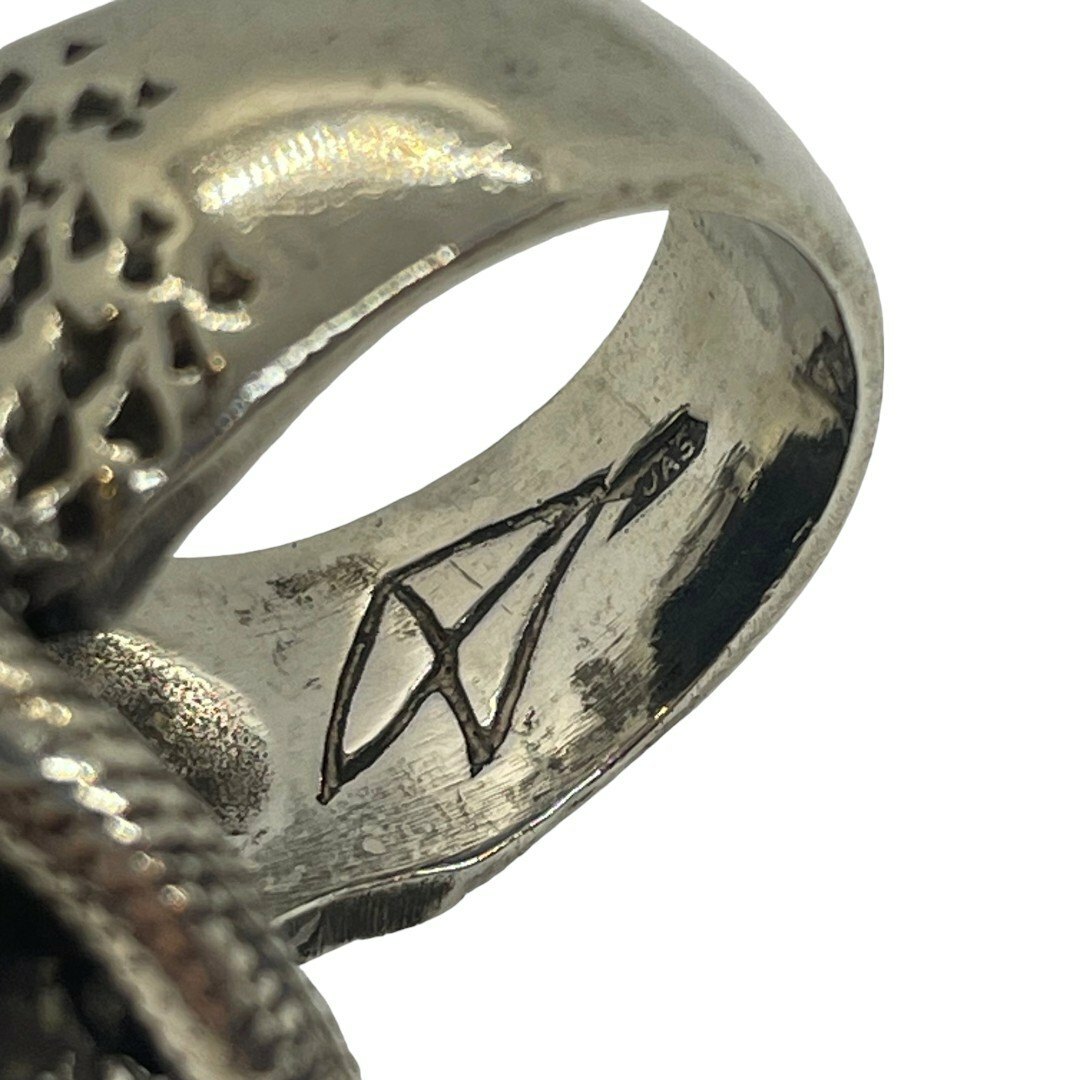 CRAZY PIG(クレイジーピッグ)のCRAZY PIG クレイジーピッグ SKULL&SNAKE RING メンズ 22号 送料無料 中古 IT1 メンズのアクセサリー(リング(指輪))の商品写真