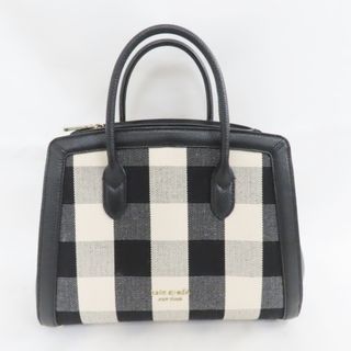 ケイトスペードニューヨーク(kate spade new york)のケイトスペード ハンドバッグ ギンガムチェック 白/黒 Kate Spade Ts777771 中古(ハンドバッグ)