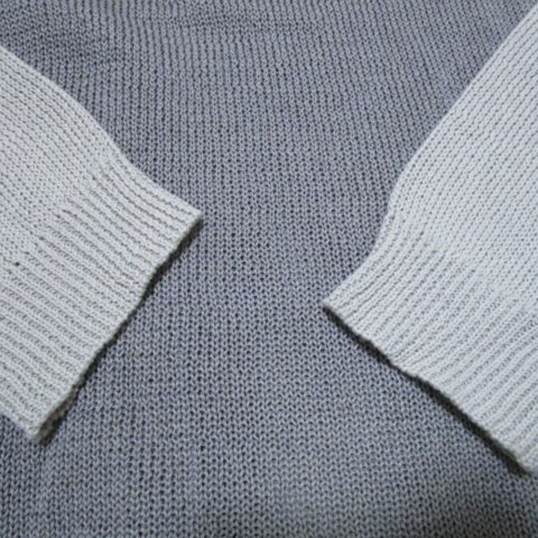 YAECA(ヤエカ)のsemoh セモー　切替デザイン　サマーニット　日本製 メンズのトップス(ニット/セーター)の商品写真