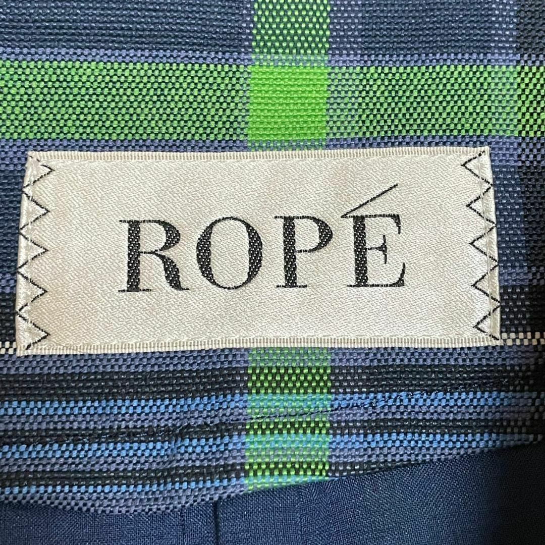 ROPE’(ロペ)のROPE ロペ スカート タイトスカート チェック柄 ハイウエスト ブルー 38 レディースのスカート(ロングスカート)の商品写真