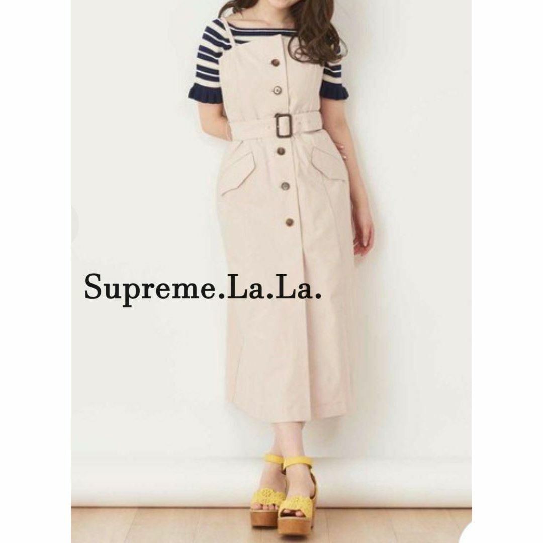 Supreme.La.La.(シュープリームララ)の[タグつき] シュープリームララ ワンピース ノースリーブ ジャンパースカート レディースのワンピース(ロングワンピース/マキシワンピース)の商品写真