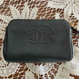 シャネル(CHANEL)のシャネル　キャビアスキン　ポーチ(ポーチ)