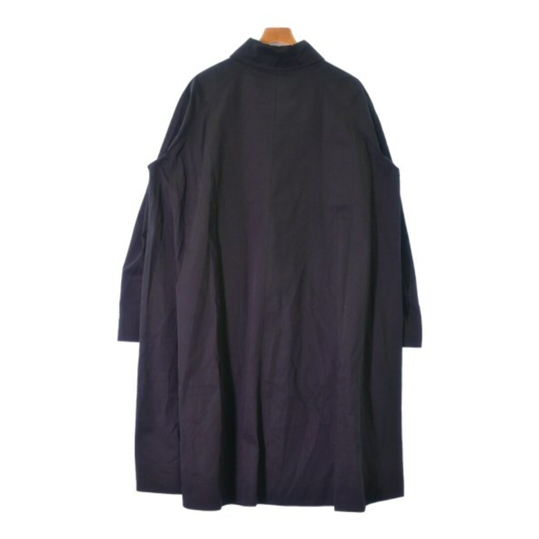 VALENTINO(ヴァレンティノ)のVALENTINO ヴァレンティノ ステンカラーコート 46(M位) 黒 【古着】【中古】 メンズのジャケット/アウター(ステンカラーコート)の商品写真