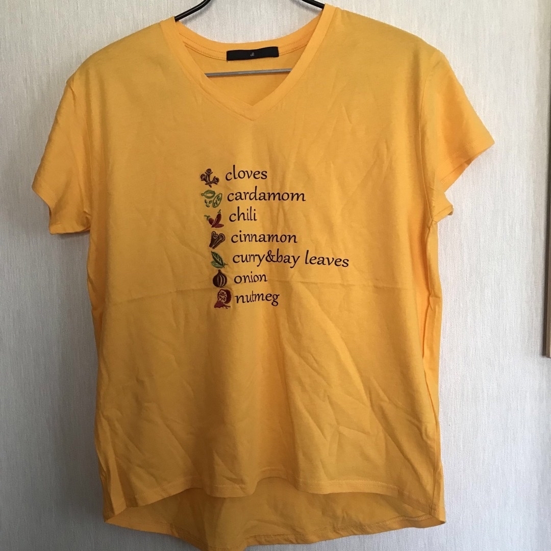 JOHNBULL(ジョンブル)のJOHNBULL ジョンブル ZC472XIA ハーブ刺繍 Tシャツ フリー レディースのトップス(Tシャツ(半袖/袖なし))の商品写真